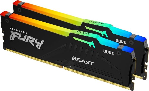 RAM KINGSTON FURY BEAST RGB 32GB (2X16) DDR5 6000