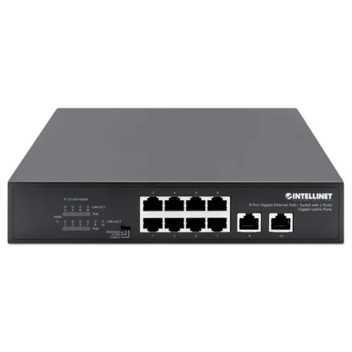 INTELLINET SWITCH 8 PUERTOS GIGABIT POE