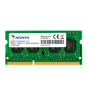 RAM ADATA PREMIER 4GB DDR3L 1600 SODIMM LAPTOP