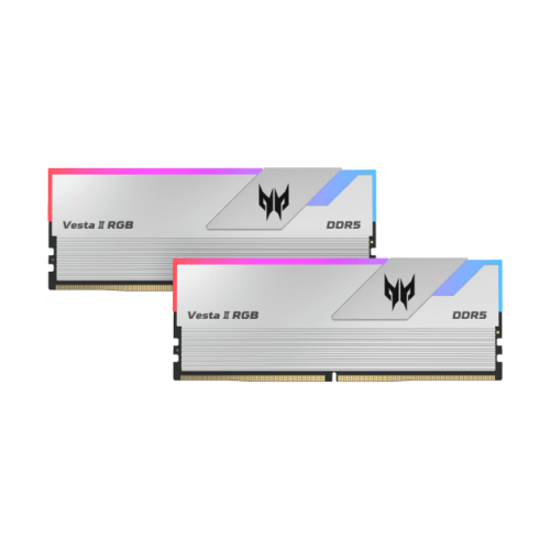 RAM ACER PREDATOR VESTA II 16GB (2X8) DDR4 3200 RGB PLATA