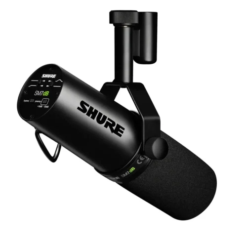 SM7dB: Micrófono dinámico para voces con preamplificador activo.